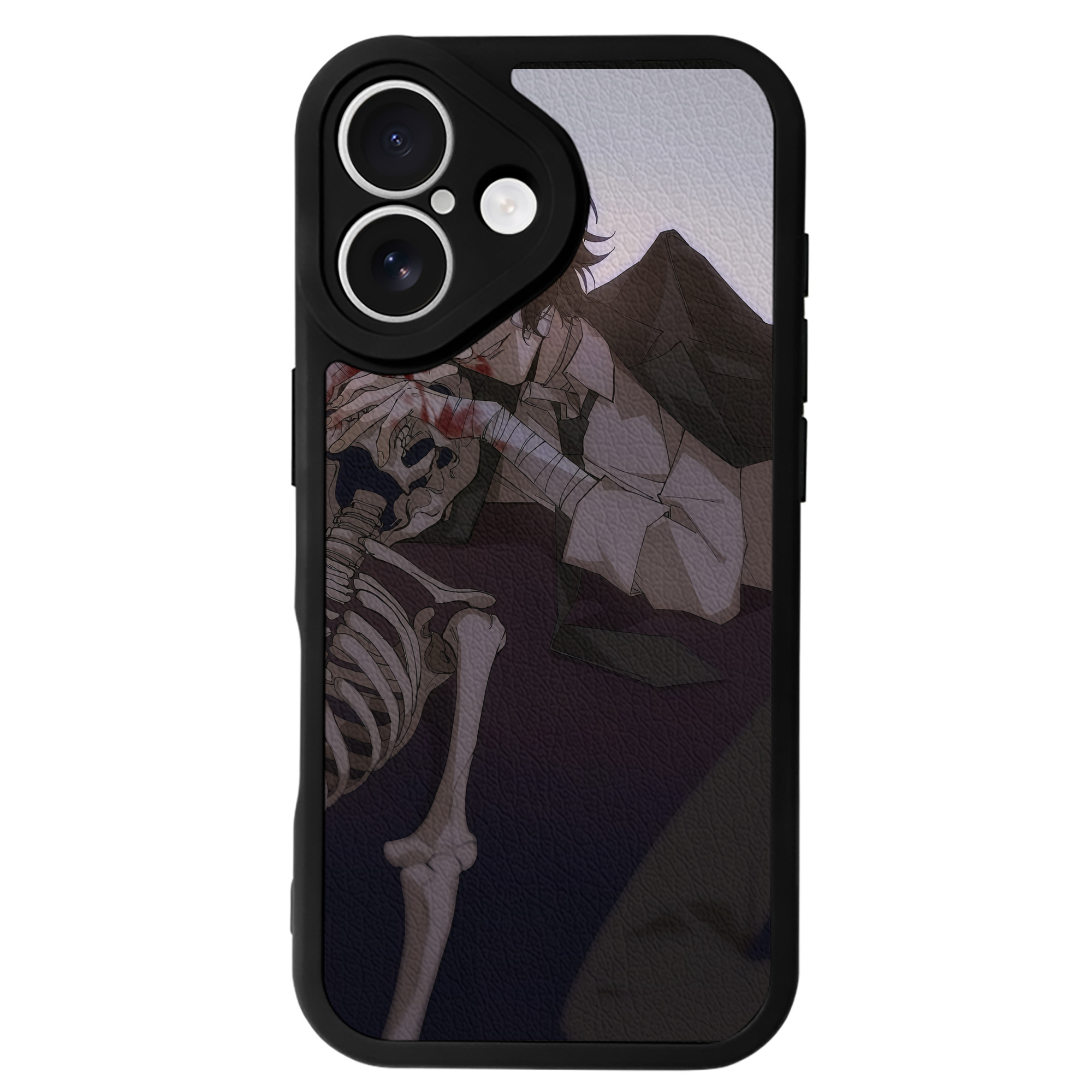 （画像用） 文豪ストレイドッグス Bungo Stray Dogs 【iPhone 16シリーズ対応】シリコンスマホケース（レザー調） 材質：シリコン